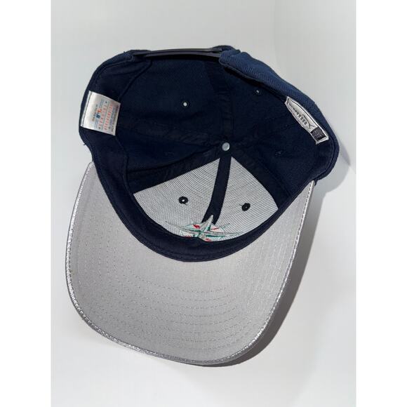 Vintage Seattle Mariners Puma Snapback Hat 90s Silver Blue MLB - Picture 5 of 6